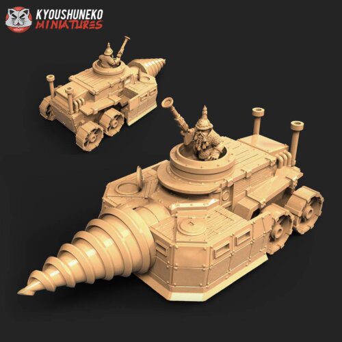 Figurine Drill Tank Nain