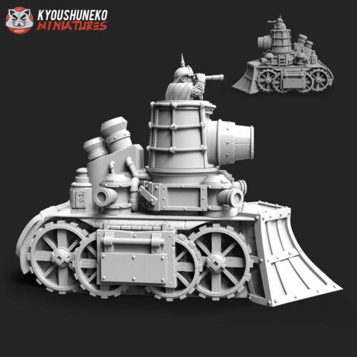 Figurine Steam Tank Nain